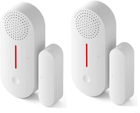 Sensor de puerta Win-dow: Smart para Tuya Door Sensor App alertas en tiempo real, WiFi inalámbrico Win-dow Sensor de contacto para seguridad del hogar y automatización del hogar inteligente (paquete