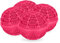 Relaxdays 4 Bolas Lavandería Ecológicas, para Lavadora, hasta 1000 Lavados, sin Detergentes, Piel Sensible, Fucsia, Cerámica, 9 x 10,5 cm