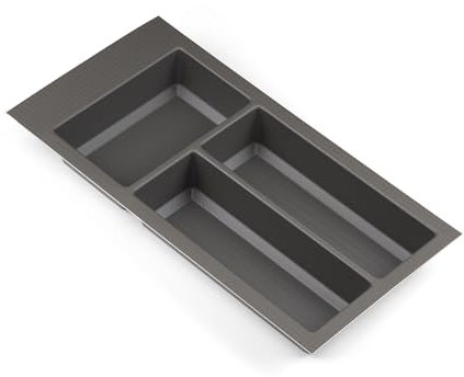 300mm Basalt Grey Cutlery Tray for Blum Tandembox 422mm x 212mm Storage Compartments Non Slip Texture