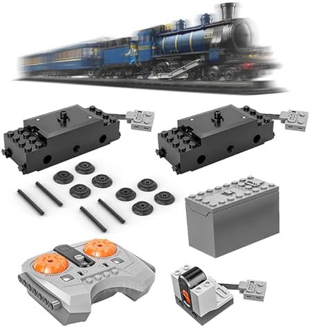 XGREPACK Ferngesteuertes Motor-Set für Lego 21344 - The Orient Express Train MOC, Verbessertes Motorisierungs-Set (Zugsets Nicht im Lieferumfang Enthalten)