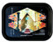 Rolling Tray Rick and Morty Original 27.5 x 17.5 cm - Item for Smokers - Accessories for Rolling Cigarette - Recyclable Plastic - Gift for Smokers (Rick Sanchez)