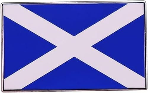 Schottland Nationalflagge Emaille Pin Schottische Saltire St Andrews Kreuz Metall Abzeichen Hut Shirt Kleidung Tasche Zubehör