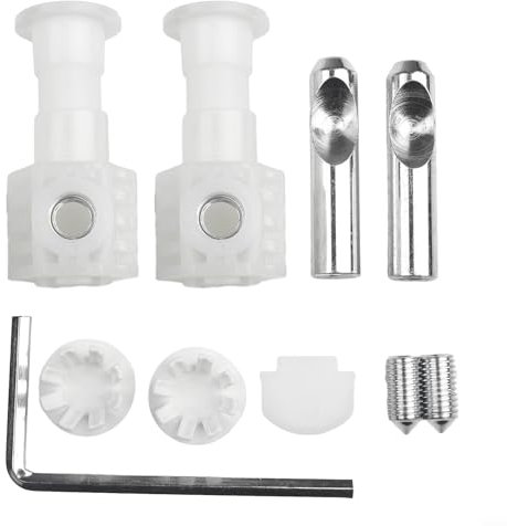 Zink Plated Fixing Bolts Kit, Toilet Fixing Bolt Set Compatible For Wall Hung Toilet(White)