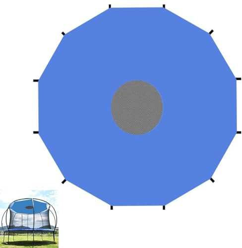UVCMDUI 488cm Outdoor Trampolin Abdeckung, Leichtetrampolin überdachung, Regenfeste Sonnenschutz Stoff Trampolin Schutz Trampolin-Oberabdeckung für Outdoor-Trampolin Im Hinterhof