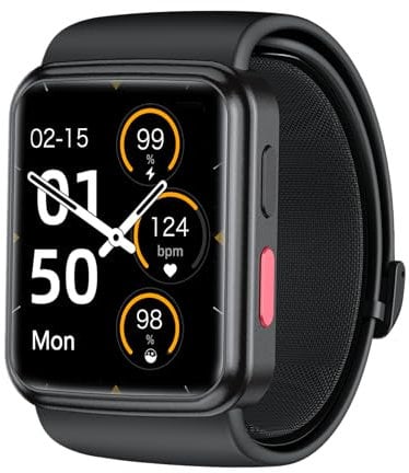 HISLON Smart Blood Pressure Monitor Watch with Inflatable Cuff- Accurate Health Tracking, Wrist BP Monitor, Blood Oxygen Monitoring and Heart Rate, Long Battery Life, Compatible with iOS and Android