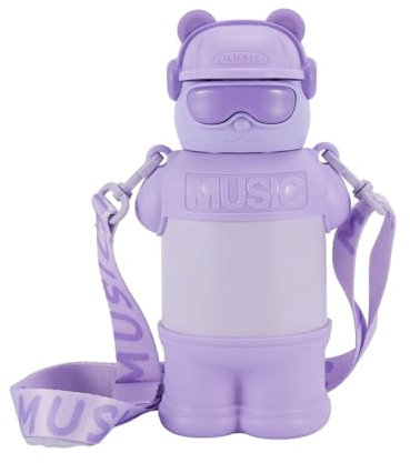 Bottiglia termica 480 ml Orso Music per bambini