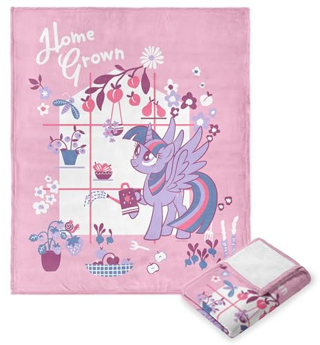 Northwest Hasbro My Little Pony, Twilight Home Grown, Silk Touch Throw Blanket, 50 x 60 Inches