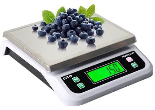Balance De Cuisine Numérique 40kg Pèse Alimentaire Électronique En Acier Inoxydable Haute Précision De 1g Balance Professionnelle Avec Écran LCD Rétroéclairé Fonction Tare Et 6 Unités