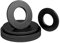 Lot de 10 rondelles plates M10, noires, en acier inoxydable A2 V2A, rondelles en métal pour vis et écrous