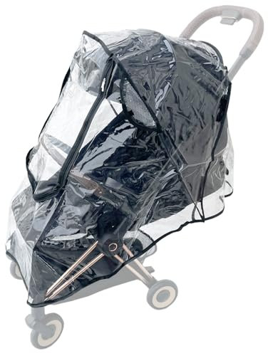 Colu Kid Kinderwagen Regenschutz Kompatibel mit Cybex Coya, Cybex Eezy Twist, Cybex Libelle, Kinderwagen Zubehör Windschutz, transparentes EVA-Material, großes Frontfenster.