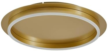 Lindby LED Deckenleuchte Kunis (Modern) in Gold/Messing (1 flammig,) - Lampe Deckenlampe Wohnzimmerleuchte