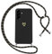 Oelrstfe Coque pour Samsung Galaxy A56 5G avec Cordon de Collier Étui Housse Souple Silicone avec Motif Coeur et Portable Lanyard Réglable Antichoc Anti-Chute Bandoulière Lanière Case,Noir