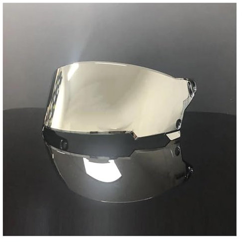 Motociclo Visiera for casco, visiera for casco Eliminator Lente for visiera for casco integrale da motocicletta Lente di ricambio for Bell Eliminator (trasparente)(Silver)