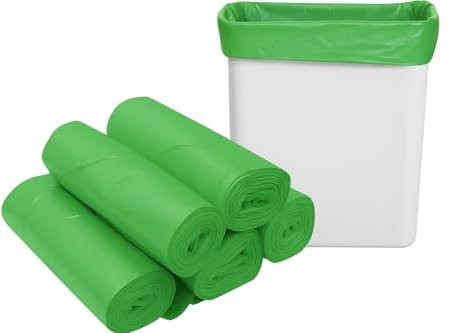 Sac Poubelle Vert 50L | Lot de 100 Sacs (2x50) | Épaisseur 14µ | Résistants et Étanches | Fermeture à Nouer | Sacs Poubelle Cuisine, Bureau, Collectivités | Tri Sélectif