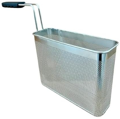 FBR0175 - CESTINO MADE IN ITALY CUOCIPASTA PROFESSIONALE 2/9 95X290X215H MM IN ACCIAIO INOSSIDABILE AISI 304 CESTELLO CUOCI PASTA INOX GN 2/9