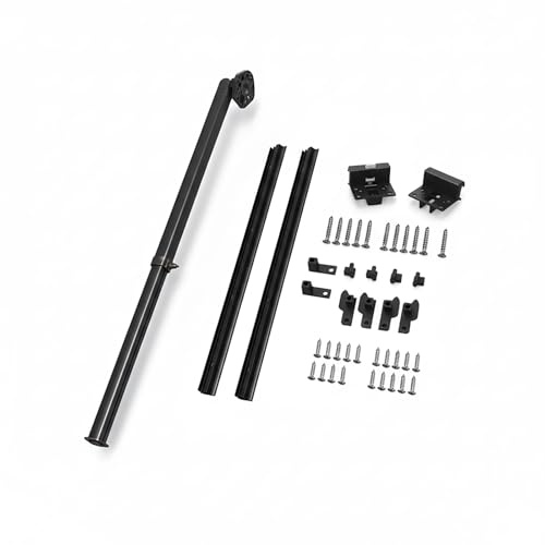 KAMRVLAAI Kit de pieds de table pliables réglables pour camping-car, remorque et bateau - 54,1 cm à 93 cm - En alliage d'aluminium - Base de meuble rétractable - Convient pour camping-car, remorque et
