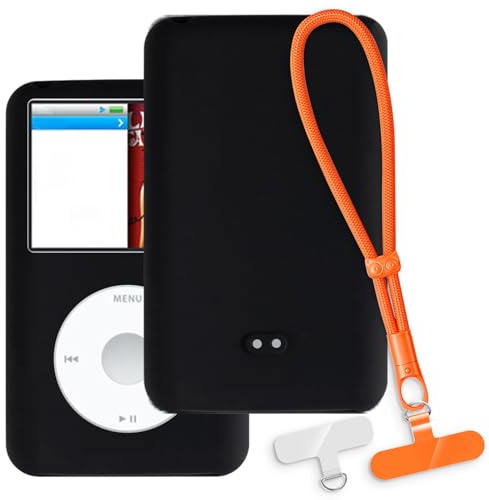 OAGELIM Hülle und Handgelenksband für iPod Classic 80GB - Schwarz
