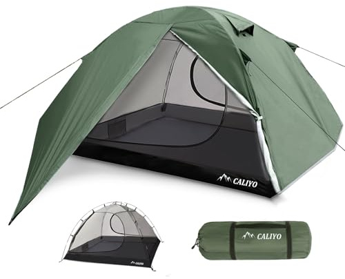 Daitore 2 Personen Campingzelt – leichtes Kuppelzelt, wasserabweisend und Winddicht, schneller Aufbau, mit Packsack, für Camping, Wandern und Trekking