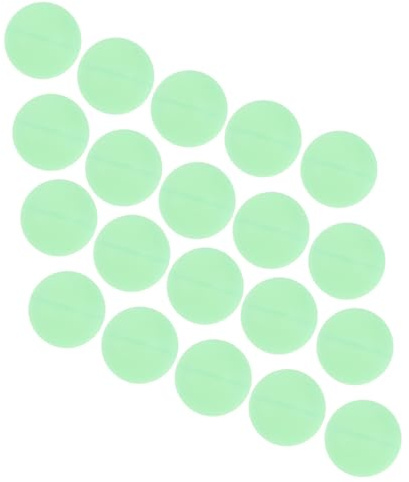 BESTonZON Palline da Ping Pong Luminose al Buio 20 Pezzi in ABS con visibilità Migliorata e Portatili per Giochi Notturni All'aperto e Feste in Giardino