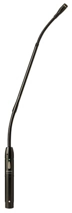 Shure MX412S/C Cardioid Condenser Microphone, 12 Gooseneck with Attached XLR Preamp, Shock & Flange Mount, Snap-Fit Foam Windscreen, Mute Switch, LED Indicator