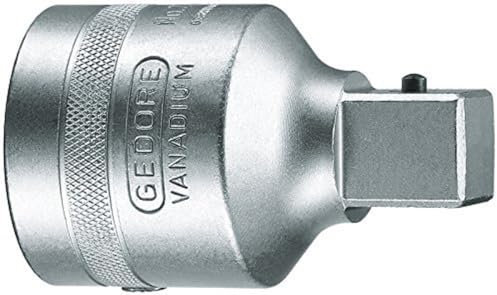 GEDORE Reduzierstück, 1 Zoll auf 3/4 Zoll, Für handbetätigte Steckschlüsseleinsätze mit Vierkantantrieb, Stiftsicherung, Vanadium-Stahl 31CrV3