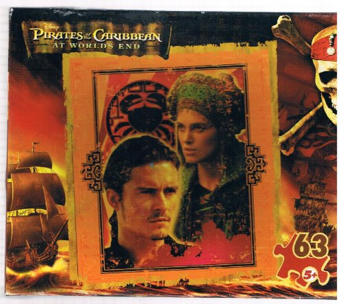 Pirates of the Caribbean at Worlds End 63 Piece Puzzle 9 1/20,3 cm X 10 3/20,3 cm