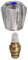 Cornat TEC303101 Armaturenoberteil, Messing, mit Acryllux-Griff, 3 / 8 Zoll, blau