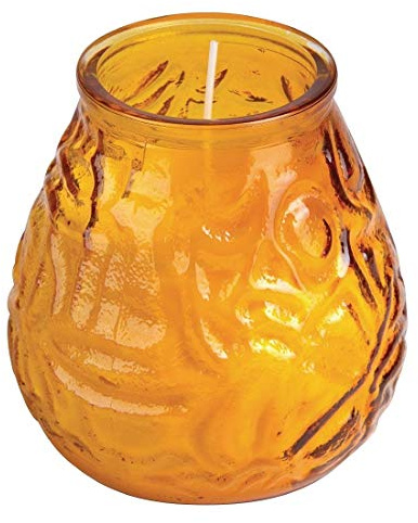 Bolsius 103822580319 Low Boy Bar Light Amber, 75 hours (Pack of 12) | Delivers up to 75 hours of burn time; provides ambient commercial tabletop lighting suitable for busy hospitality venues.