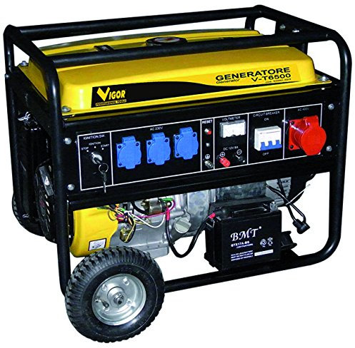Vigor 53092-30 T-6500 Generatore Carrellato, 5.5 KVA