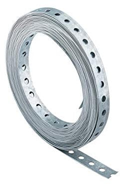 Fischer Bandelle preforate LBV 12, per fissare cavi e tubi, ideale per materiali elettrici, 10 pezzi per confezione, 79549
