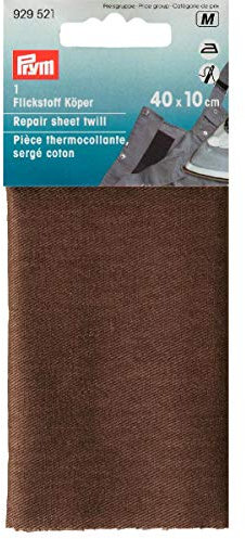 Prym 929521 Flickstoff Köper (bügeln) 12 x 45 cm grau
