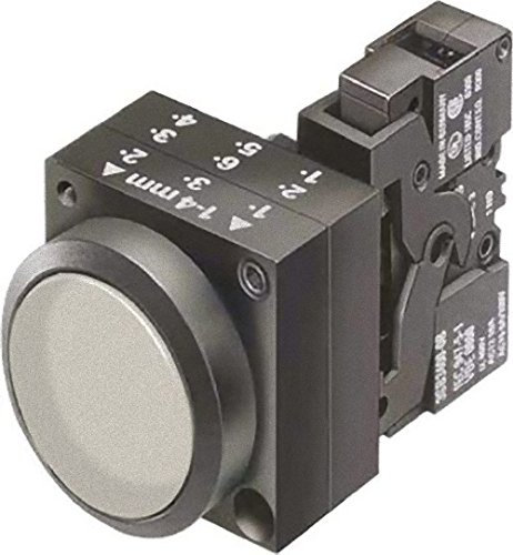 Siemens SIRIUS – Gerät Voll rund Druckschalter hell 1 NA + LED 110 V Transparent