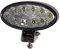 HELLA 1GB 996 486-011 LED-Arbeitsscheinwerfer - Oval 90 Gen. II - 12/24V - 5000lm - geschraubt/Anbau - schwenkbarer Montagebügel - weitreichende Ausleuchtung - Stecker: DEUTSCH Stecker