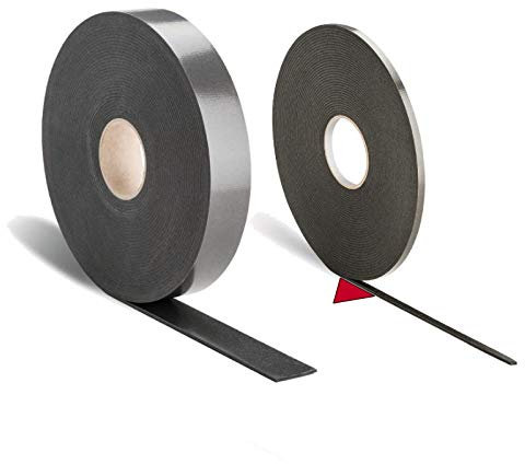 platino24 1 Pack mit 5 Rollen à 10 Meter Polyethylen-Dichtband / 10 x 3 mm Grau