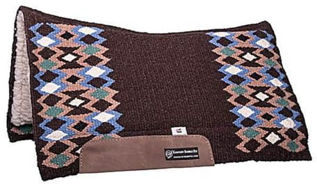 Western Imports CSF Desert Stars Westernpad 33 Zoll Choco, 100% Schafwolle, anatomisch