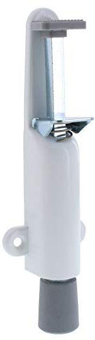 KWS Türfeststeller 1028 silber weiß RAL 9016 50mm Hub Türstopper Türpuffer