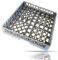 Gastronette Universal Spülkorb Korb 64 Finger Teller Tabletts Gläser Tassen für die Gastronomie Spülmaschine Spülmaschinenkorb Universal aus Kunststoff 50x50 cm grobmaschig stapelbar Tellerkorb