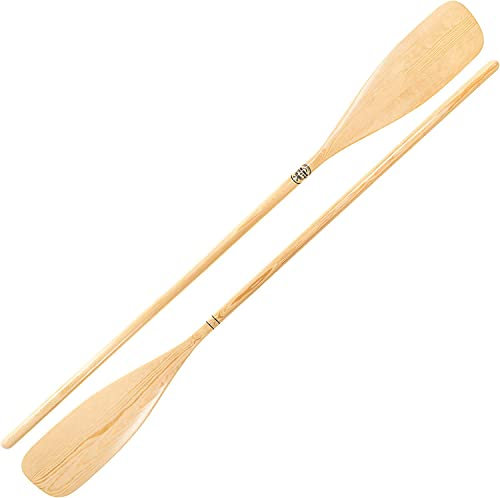 John Paddle 2 Stück Schlauchbootpaddel/Ruder aus Holz fur Ponton, Rafting, Angelboote usw/nur Ruder oder Ruder + Paddle Sleeve zur Auswahl 150cm,160cm (160 cm, Nur Ruder)