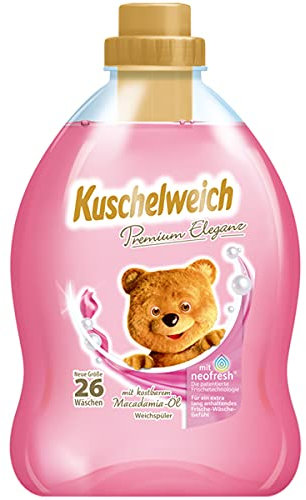 Kuschelweich Premium Weichspüler Eleganz mit Macadamia Öl 26 WL 750ml