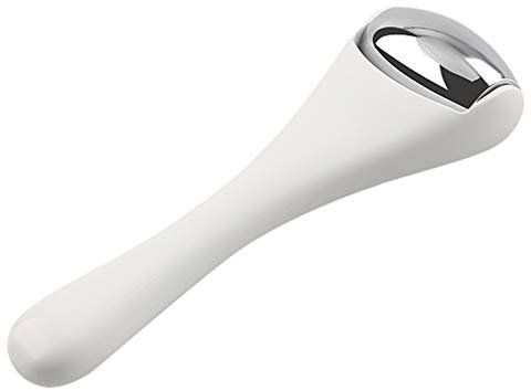 FOMIYES Rouleau de massage facial portable en acier inoxydable pour le visage et les yeux