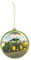 Kurt S. Adler John Deere Tractor Green Ball 4 inch Styrofoam Hanging Christmas Ornament