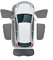amucna Für Neue A4 Standard (B9) Limousine B9 2017 Auto Seitenfenster Sonnenschutz Elektrostatische Aufkleber Sonnenschutzfolie Aufkleber Abdeckung Autos Fenster-Sonnenschutz (Color : 4)