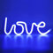 BringLuck2U Neon Light, LED Lightning Sign en LOVE de Lumière Décor, Décoration Murale pour Noël, Fête d'anniversaire, Chambre d'enfants, Salle de Séjour, Décoration de Fête de Mariage - Bleu
