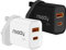 【2-Pack】 Miady 20W USB C Plug Fast Charge, Type C and USB Charging Plug Adapter UK for iPhone 14(Pro/Pro Max)/13/12 series etc, iPad, Samsung, Huawei etc.