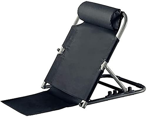 Adjustable Bed Back Rest Adjustable Bed Backrest,Folding Backrest Bed Back Rest,Watch TV In Bed,For Eldery,Disabled,Injured Pillow Lifter Rest Chair (Color : Blue, Size : H60) (#1 H60)