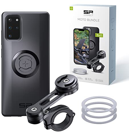 SP CONNECT Handyhalterung Motorrad | SPC+ | Handyhalter für Motorrad Bike Moped Roller | Zubehör für alle Smartphone Handys wie iPhone Samsung | Gadget Halterung für Navi, SPC+| MOTO | S20+