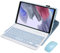 MG REAL Custodia con Tastiera per Samsung Galaxy Tab A7 Lite 8.7'' 2021 (SM-T225/T220), Angoli Visualizzazione Multipli, Tastiera Magnetica Staccabile Senza Fili con Mouse Bluetooth,Blu