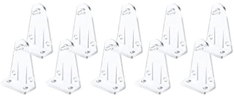 KLOVA 10 clip di fissaggio in plastica trasparente per tapparelle inferiori clip di ricambio per 5 tende orizzontali da 1 cm per finestre e porte