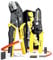 DxCRIMP Herramienta de crimpado para conectores eléctricos JST, crimpadora de alambre de trinquete, alicates de crimpado, herramienta de crimpado de alambre 32-20 AWG para Dupont, JST-SM, JST-VH,