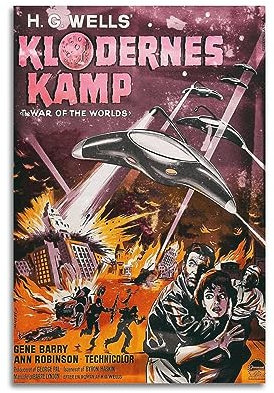 VZRSQZK Krieg der Welten Film Vintage Poster Poster Dekorative Malerei Leinwand Wandposter und Kunstdruck Modern Familie Schlafzimmer Dekor Poster 20 x 30 cm